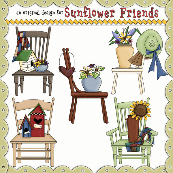 Country Chairs...Clipart by Whimsy Primsy
