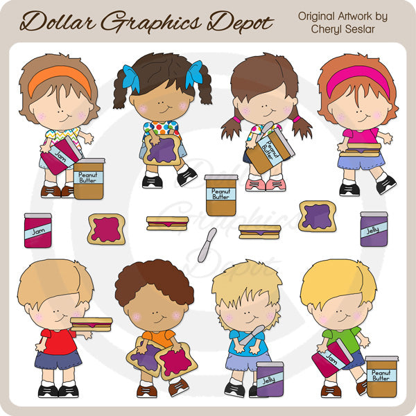 PB&J Bambini - ClipArt
