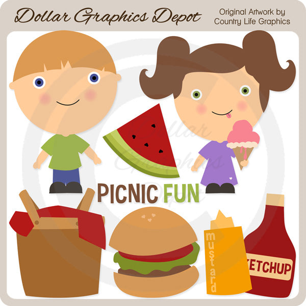 Picnic Fun - Clip Art