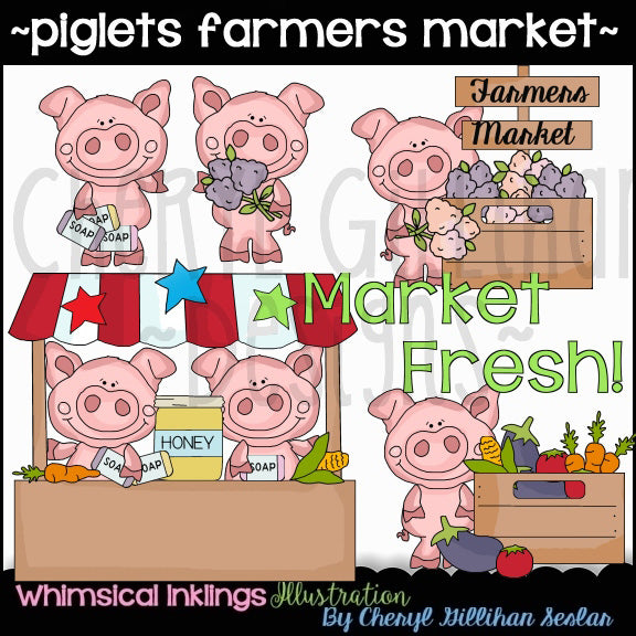 Piglets...At The Farmer's Market