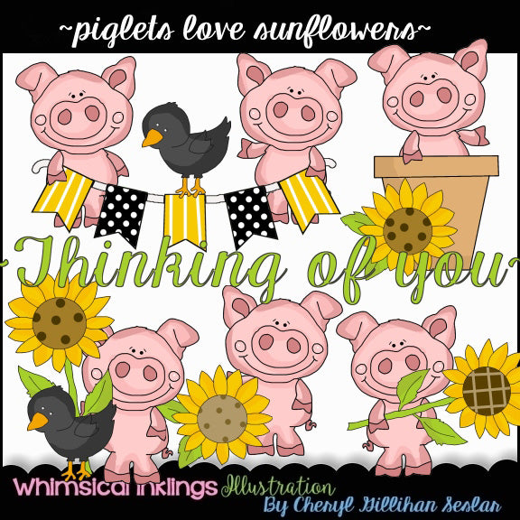 Cochinillos...Aman los girasoles