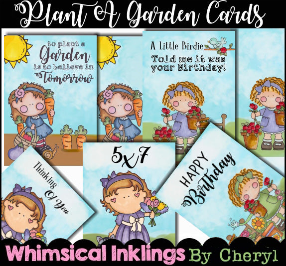 Pianta un set da giardino di 8 antipasti di carte