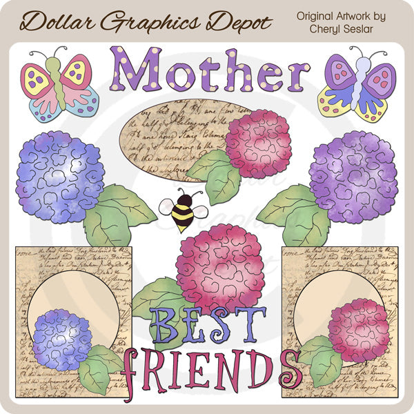 Graziose ortensie - ClipArt
