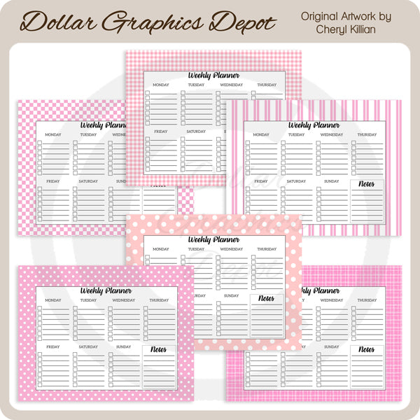 Pretty In Pink - Agende settimanali