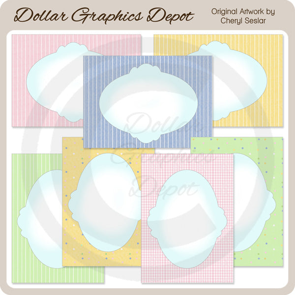 Bonitas tarjetas en colores pastel - Imprimibles