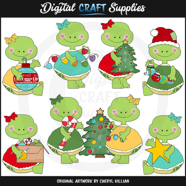 Tortugas Bonitas - Decora El Árbol - Clipart - Exclusivo DCS