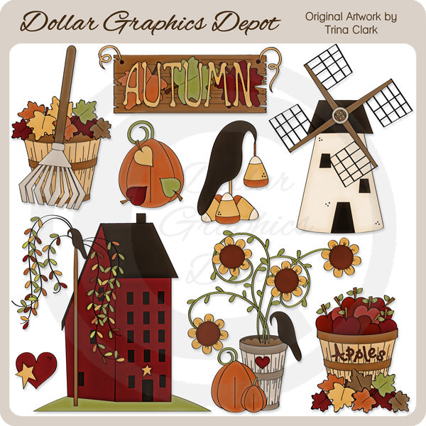 Prim Autumn - Clip Art