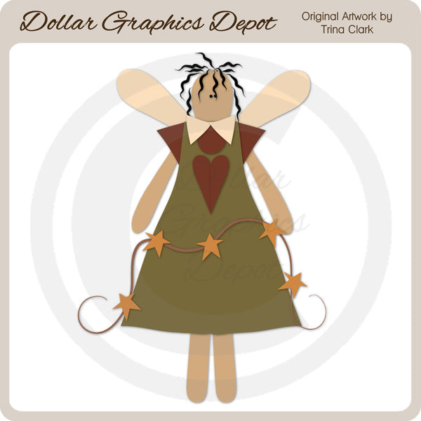 Prim Christmas Angel 1 - Archivos de corte