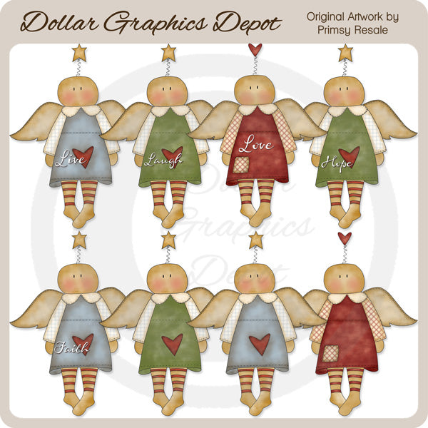 Ángeles Primitivos - Clipart