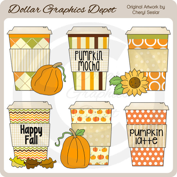Pumpkin Latte - Clip Art