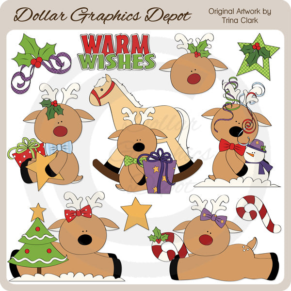 Amigos Renos - Clipart