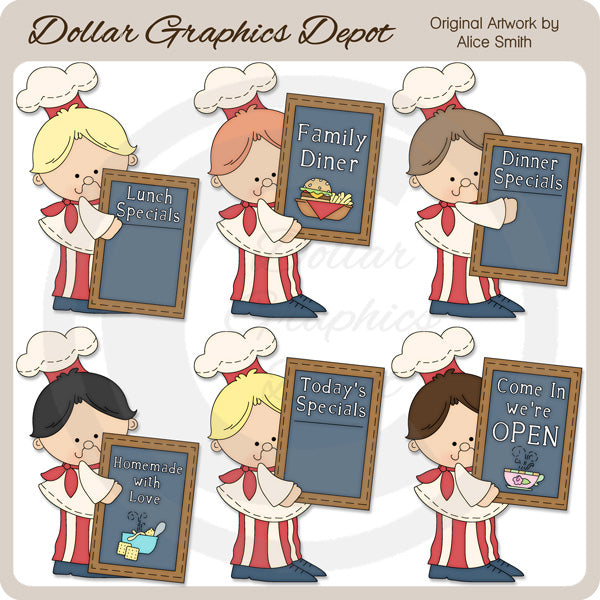 Restaurant Chef - Clip Art - DCS Exclusive