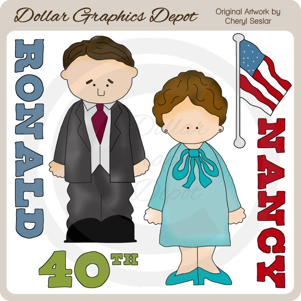 Ronald Reagan - ClipArt