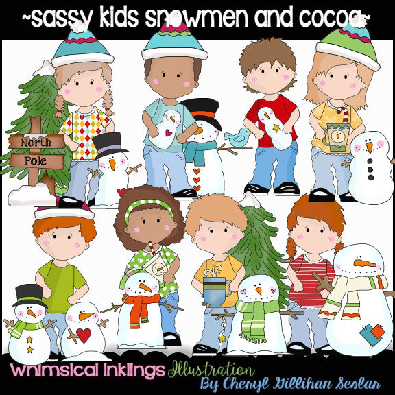 Niños atrevidos... Muñecos de nieve y cacao