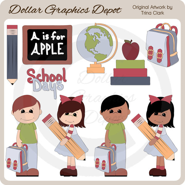 Días Escolares 1 - Clipart