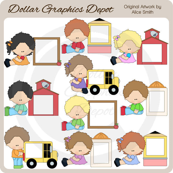 School Frames - Clip Art
