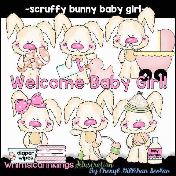 Conejito desaliñado... Niña