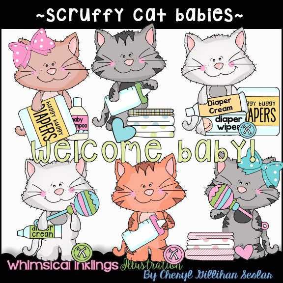 Gato desaliñado...Bebés