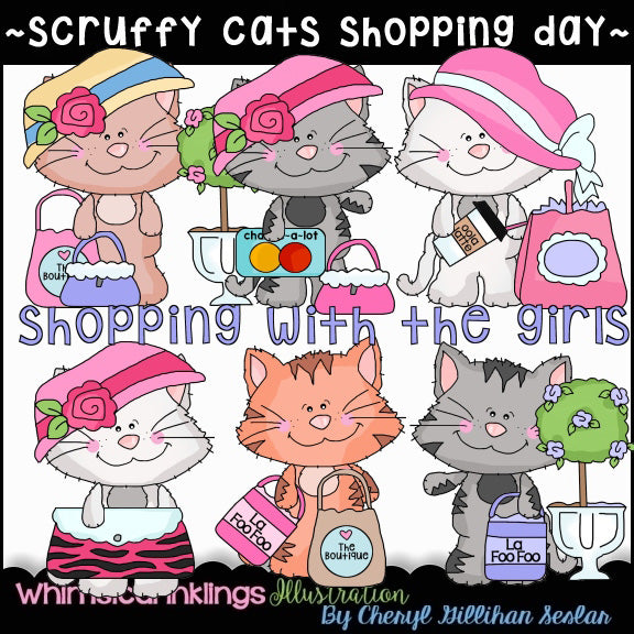 Gatos desaliñados... Día de compras