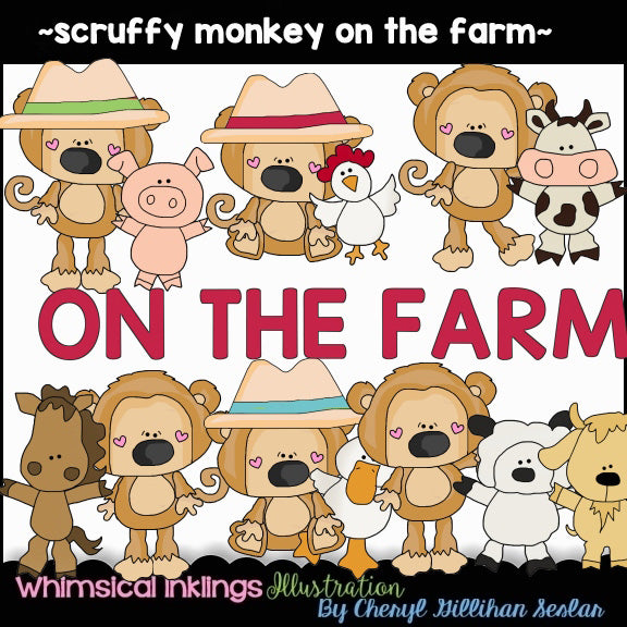 Mono desaliñado... en la granja