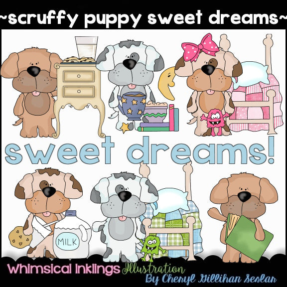 Cachorro desaliñado... Cachorros de dulces sueños