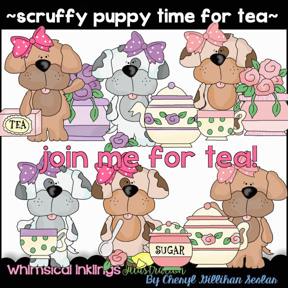 Cachorro desaliñado... Hora de cachorros de té