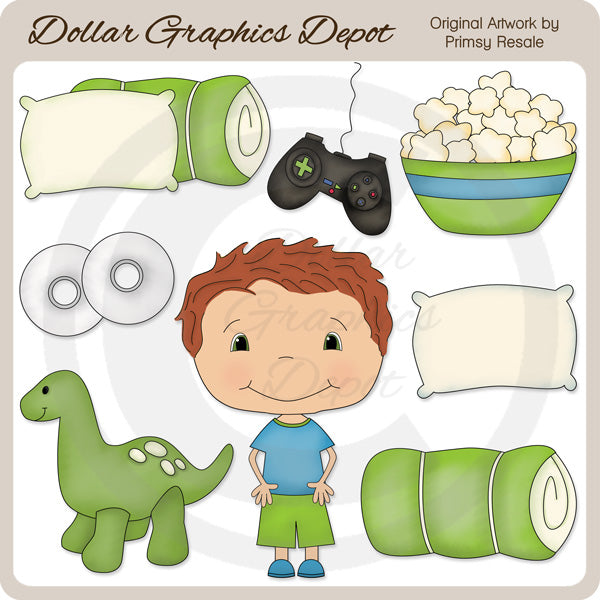 Ragazzi pigiama party 4 - ClipArt