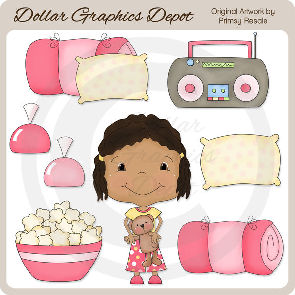 Sleepover Girls 3 - Clip Art