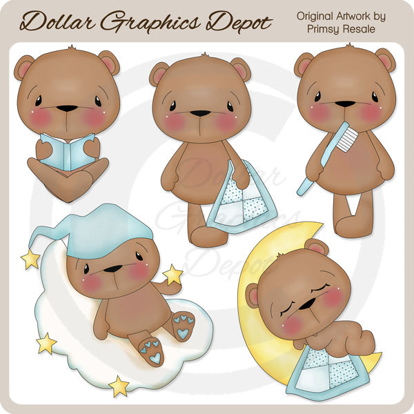 Orsi assonnati - Ragazzi - ClipArt