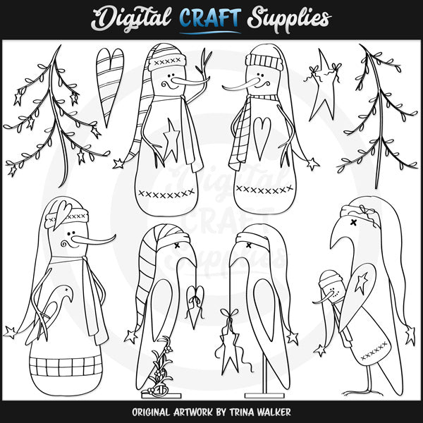 Corvi delle nevi - Timbri digitali