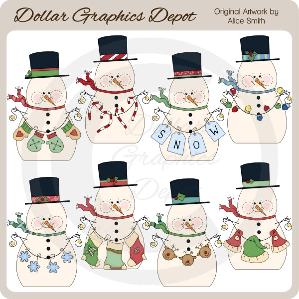Snow Fellas - Clip Art - *DCS Exclusive*