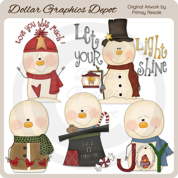 Saluti di neve - ClipArt