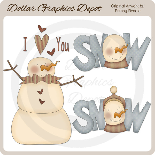 Amore sulla neve - ClipArt