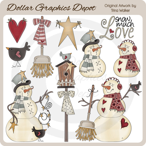 Nieve Mucho Amor - Clipart
