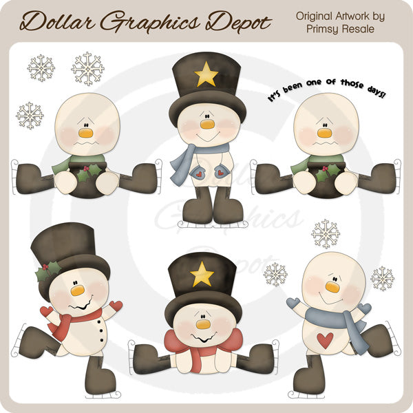 Giochi sulla neve - ClipArt