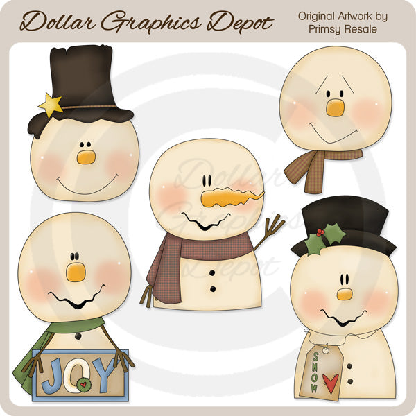 Pupazzi di neve 1 - ClipArt