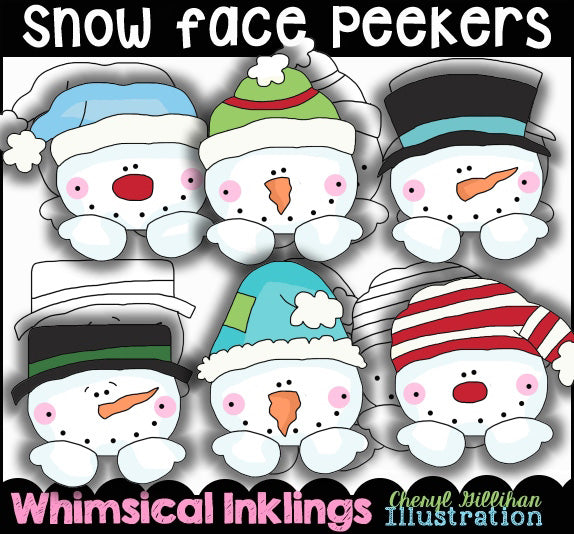 Miradores de cara de nieve con sellos digitales