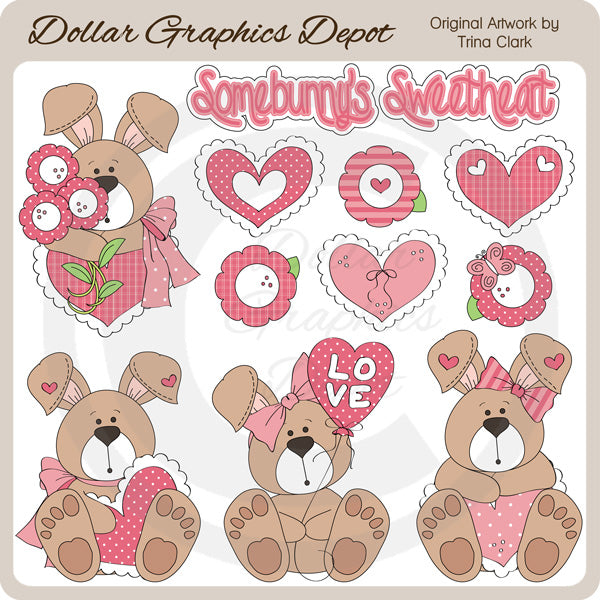 Somebunny's Sweetheart - Clip Art