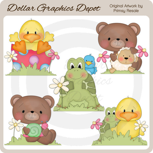 Amici di primavera - ClipArt