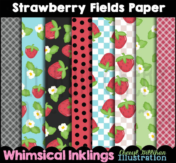 Campi di fragole_Carte / Sfondi