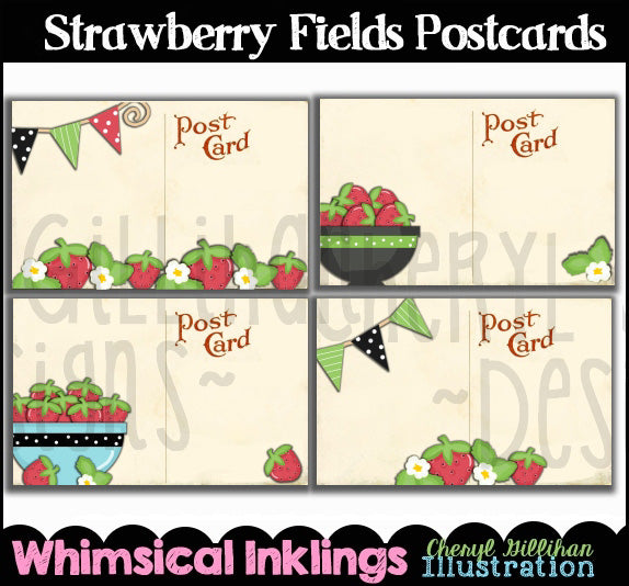 Campos de fresas_Postales