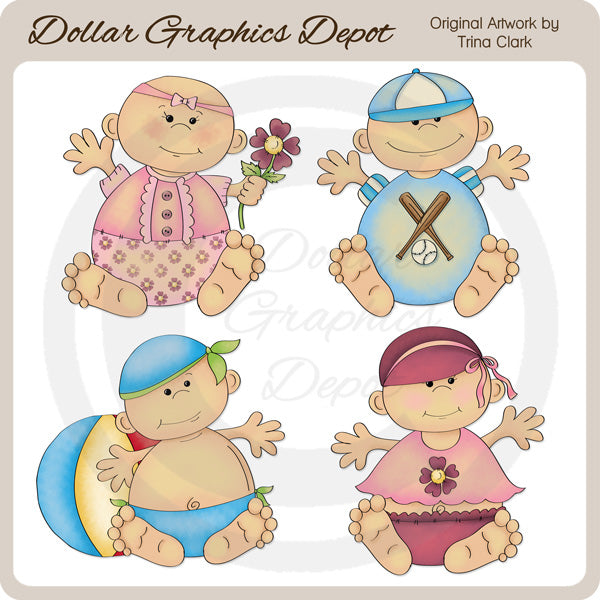 Bebés De Verano 1 - Clipart