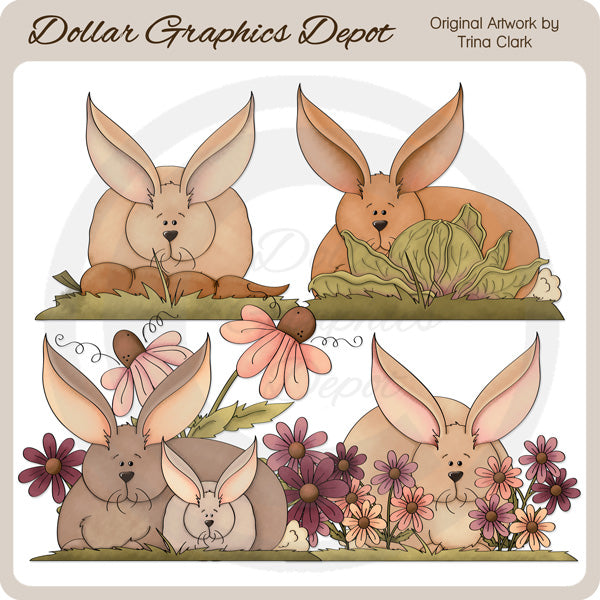 Conejitos De Verano - Clipart
