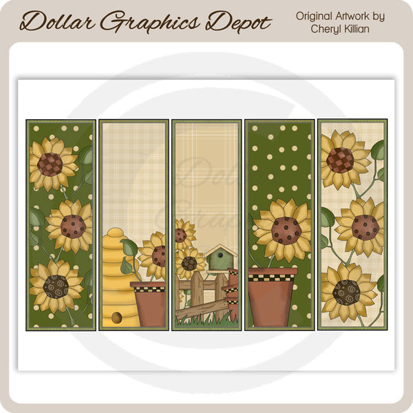 Girasol - Hoja de marcadores