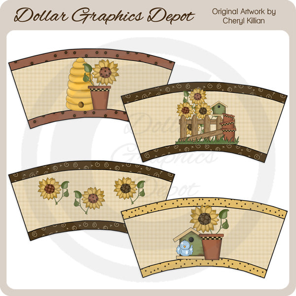 Girasol - Cubrevasos