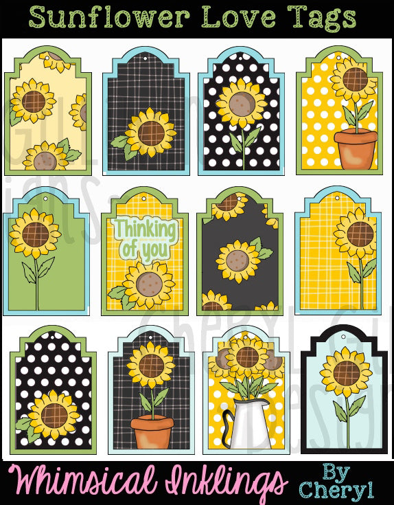 Sunflower Love...Gift Tags