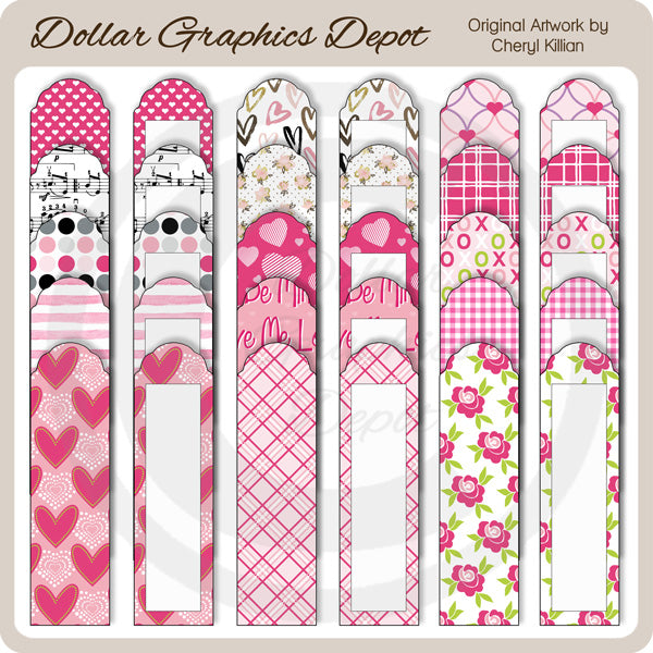 Set di segnalibri Super San Valentino