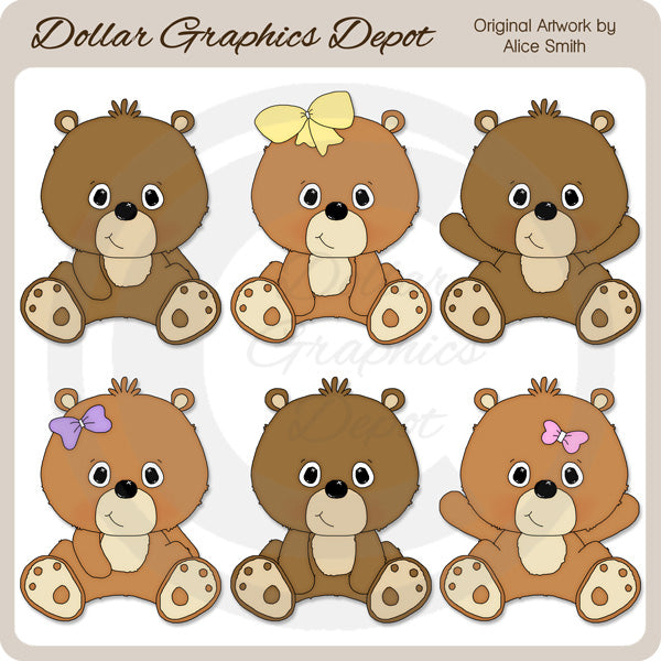 Dolci orsetti 1 - ClipArt - *Esclusiva DCS*