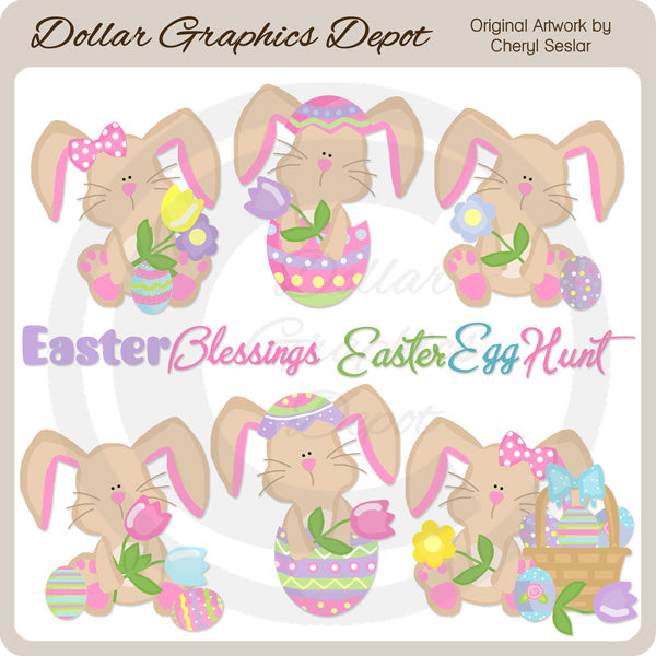 Dolce coniglietto pasquale - ClipArt
