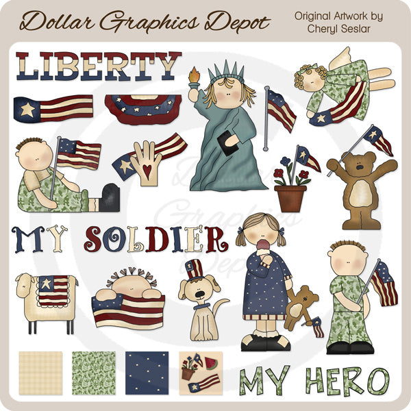 Dulce Tierra De La Libertad - Clipart